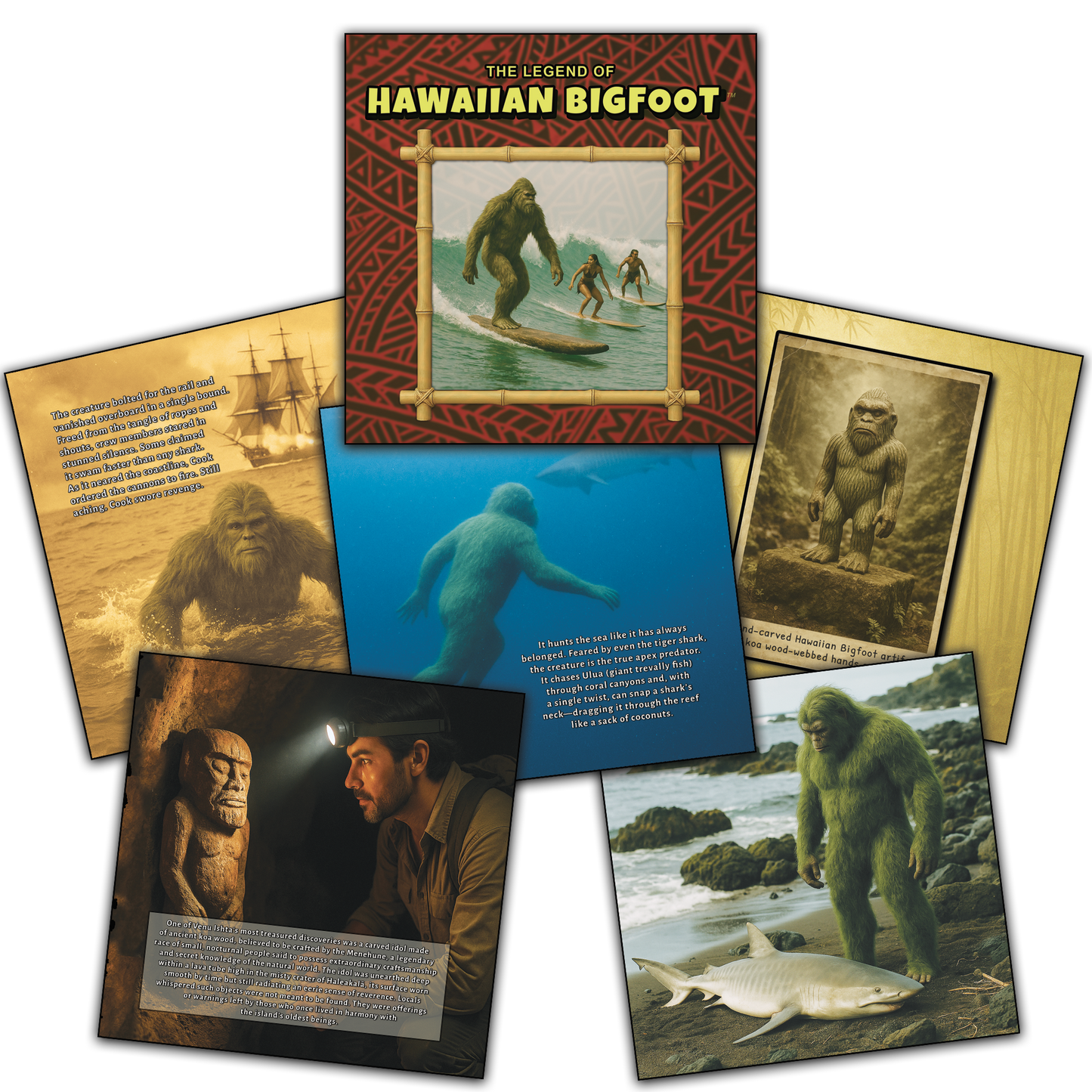 The Legend of Hawaiian Bigfoot™ - Picture Book - Paperback Version